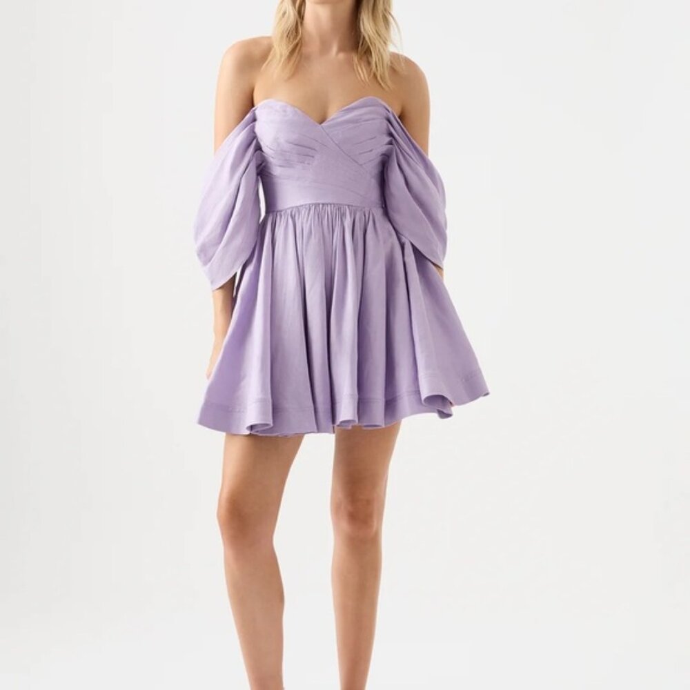 Off the shoulder cocktail dress